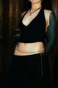 Metal hip belt